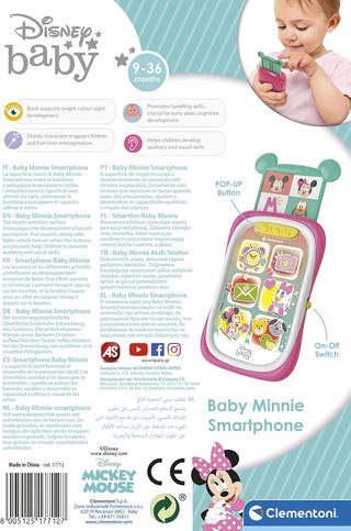 Clementoni Baby Minnie Juego Actividades bebé Smar