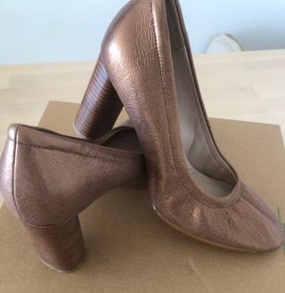 Zapatos de piel Clarks mujer