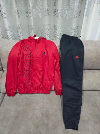 Set Sportivo Adidas Rosso e Nero