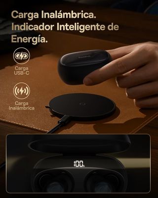 Baseus Auriculares Inalambricos Bluetooth, Cancela