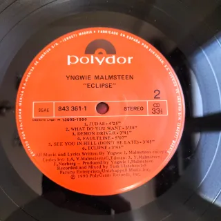 Vinilo "Yngwie Malmsteen"