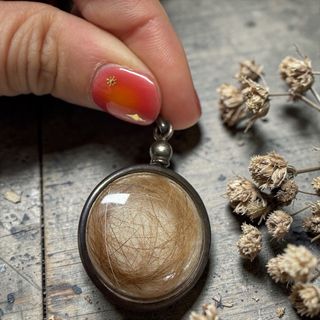 Gioiello lutto vittoriano argento capelli