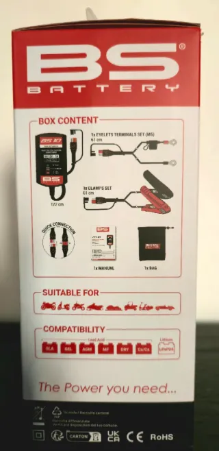 Cargador y Mantenedor Baterías BS 10