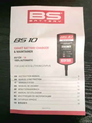 Cargador y Mantenedor Baterías BS 10