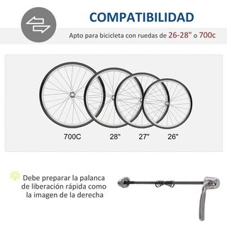 Rodillo de Bicicleta Entrenamiento Plegable