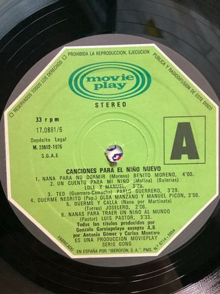 Canciones para el niño Nuevo Muestrario GONG nº3