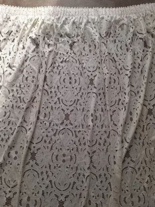 Tenda pizzo bianco camera/soggiorno