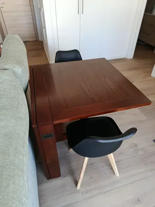 Mesa plegable de madera teka