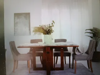 Mesa plegable de madera teka