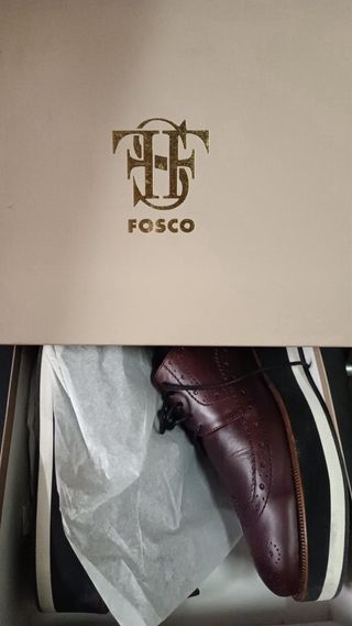 Zapatos granates Fosco mujer cordones