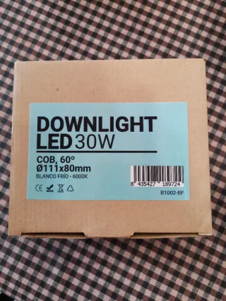 Focos Downlight LED 30W Empotrable