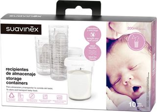 Suavinex, Tarritos Almacenaje Leche Materna. 10 un