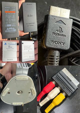 PlayStation 2 Slim Plata COMPLETA