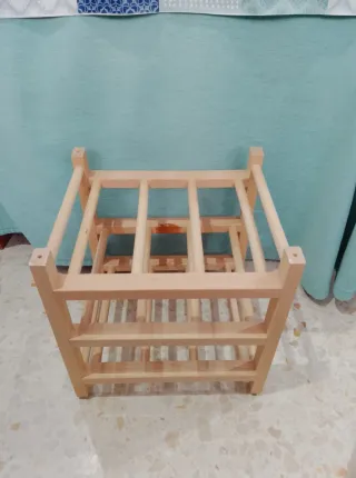 Botellero de madera