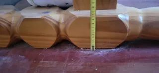 Cama de madera provenzal