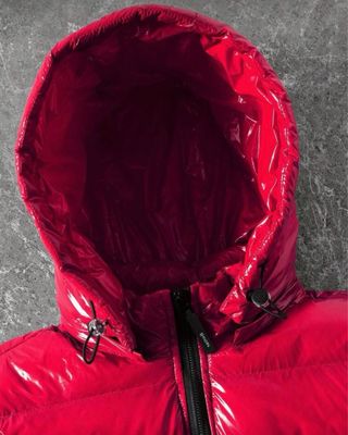 Chaleco rojo brillante efecto charol