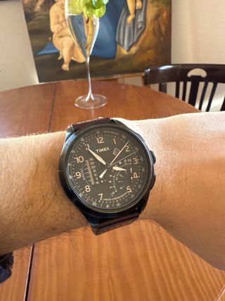 Reloj Timex Negro y Marrón