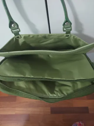 Bolso bandolera portátil verde Maitena
