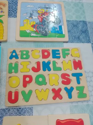 Lote Puzzles Infantiles Madera