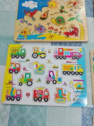 Lote Puzzles Infantiles Madera