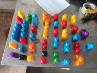 - Mega Bloks Bolsa clásica con 80 Bloques de con