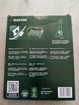 Bolsas filtro aspiradora Parkside Lidl
