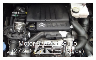 motor 9HU Fiat Scudo 1.6 JTD diésel 90cv 2