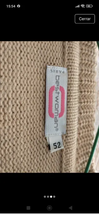 Jersey "best woman" Paris beige