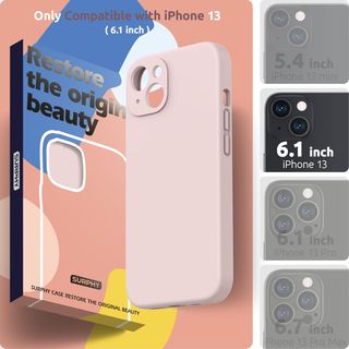 SURPHY Silicona Funda Compatible con iPhone 13 con