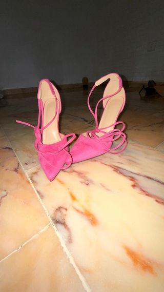 Zapatos de salón rosas