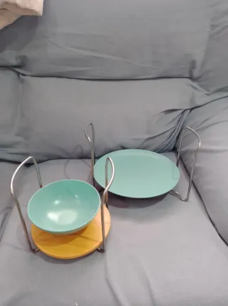 Plateros de madera y metal