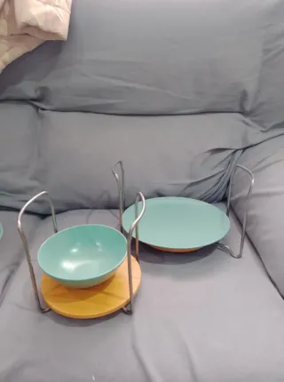 Plateros de madera y metal