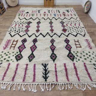 Alfombra Azilal 310x205cm Símbolos Rombos