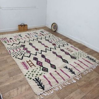 Alfombra Azilal 310x205cm Símbolos Rombos