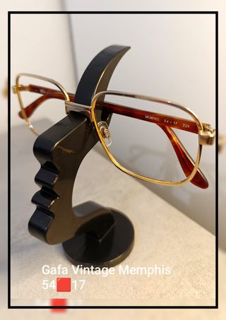 Gafas Vintage Memphis Doradas Marrones