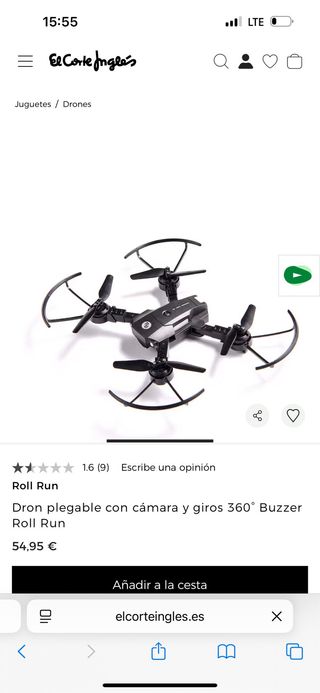 Dron Roll Run Buzzer con cámara