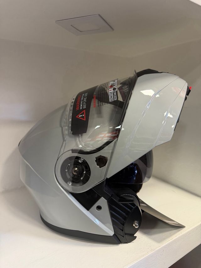 Casco modulare con visierino fume