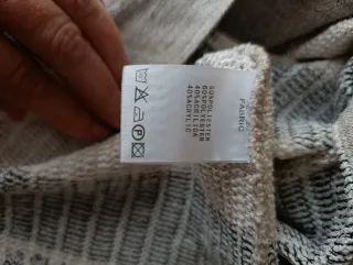 Cárdigan Mercedes de Miguel Beige/Gris