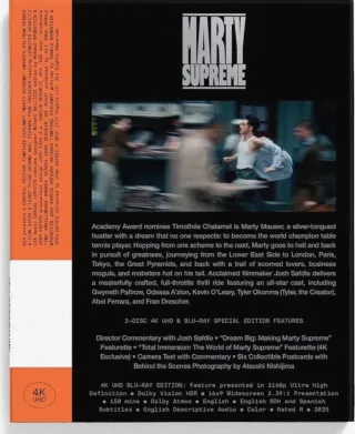 Marty Supreme A24 4K UHD + Blu-ray