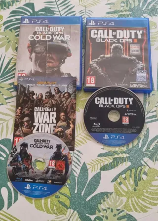 Lote Call of Duty Black ops colda war y 3 Pal ps4