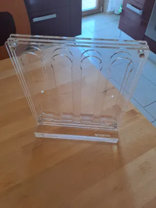 Porta capsule acrilico trasparente