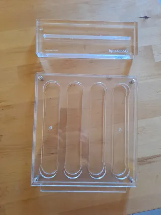 Porta capsule acrilico trasparente