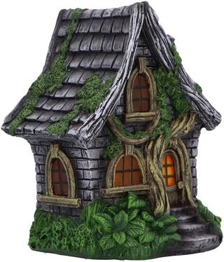 Nemesis Now Figura de casa de hadas iluminada con