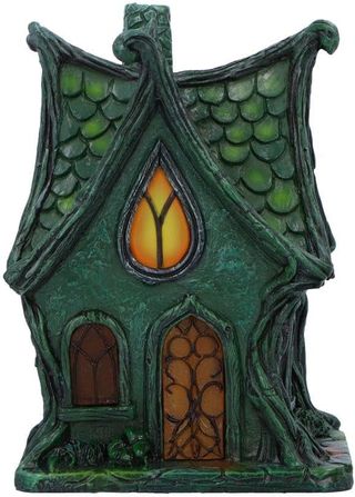 Nemesis Now Figura de casa de hadas iluminada con