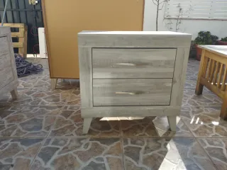 Mueble TV, Armario, Mesita Noche + 2 Cabeceros