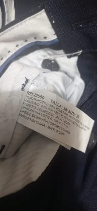 Traje de hombre azul