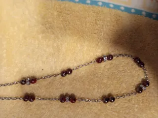 Collar Bolas Cristal y Circonitas