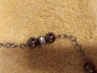 Collar Bolas Cristal y Circonitas