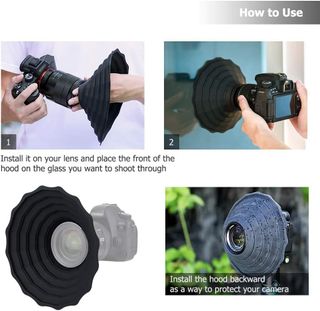 JJC Capucha de Lente de Silicona, Protector Univer