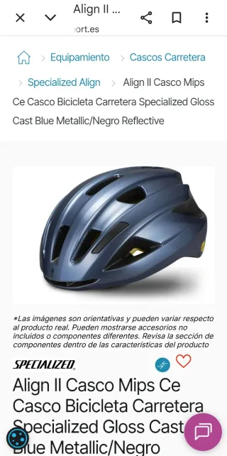 Casco Specialized Align II Mips Carretera tall S/M